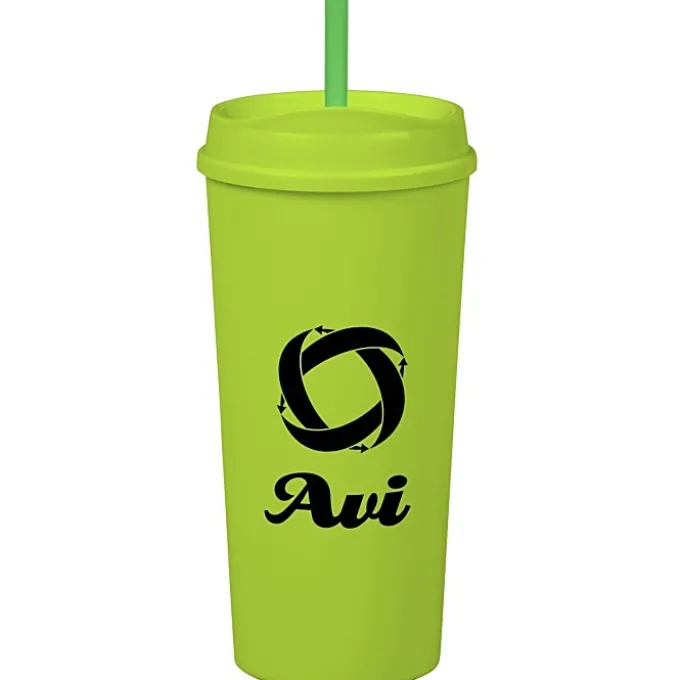 Roadmaster Tumbler with Straw - 18 oz - White Interior