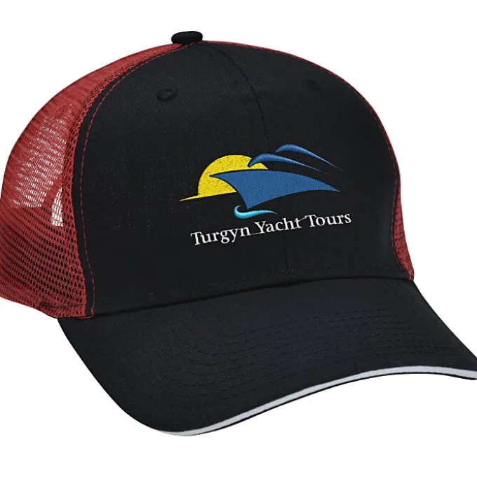 Roadster Sandwich Bill Trucker Cap - Embroidered