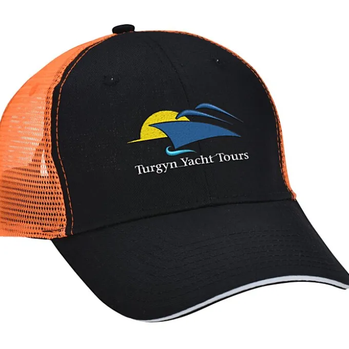 Roadster Sandwich Bill Trucker Cap - Embroidered