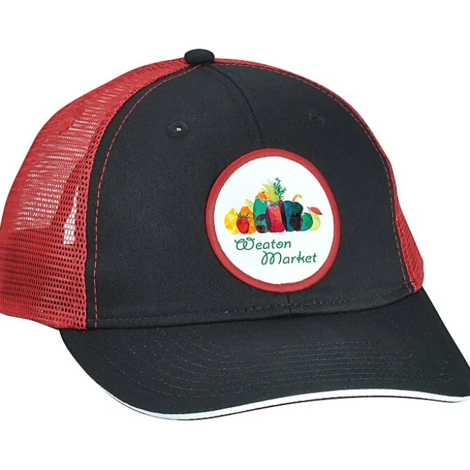 Roadster Sandwich Bill Trucker Cap - Full Color Patch