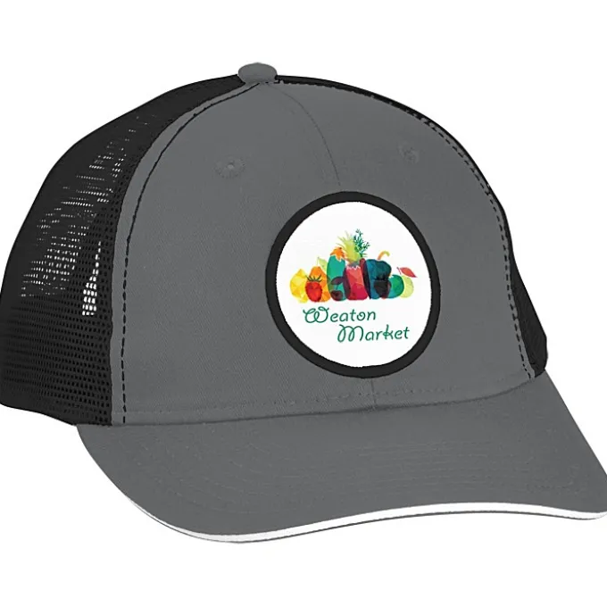 Roadster Sandwich Bill Trucker Cap - Full Color Patch