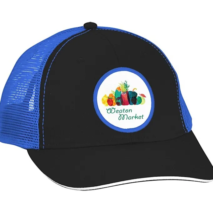 Roadster Sandwich Bill Trucker Cap - Full Color Patch