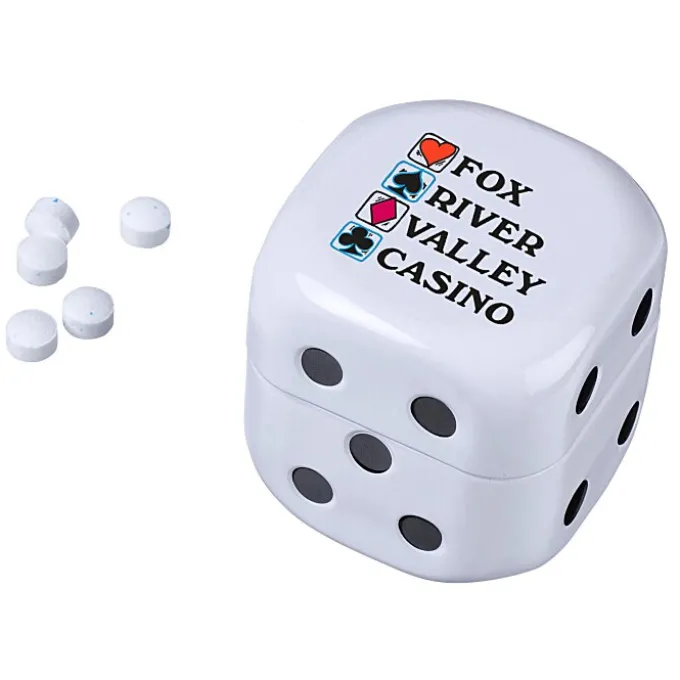 Roll-of-the-Dice Tin with Sugar-Free Mints - 24 hr