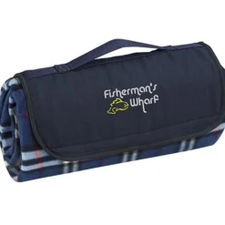 Roll-Up Picnic Blanket - Embroidered