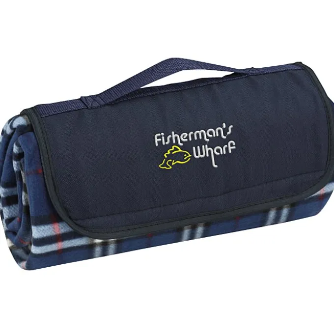 Roll-Up Picnic Blanket - Embroidered