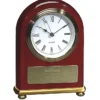 Rosewood & Brass Arch Clock
