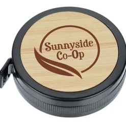Round Bamboo Accent Tape Measure
