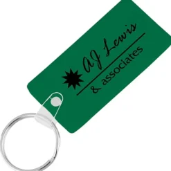 Rounded Corner Rectangle Soft Keychain - Opaque