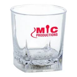Rounded Cube LED Whiskey Rocks Glass - 8 oz.