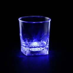 Rounded Cube LED Whiskey Rocks Glass - 8 oz.
