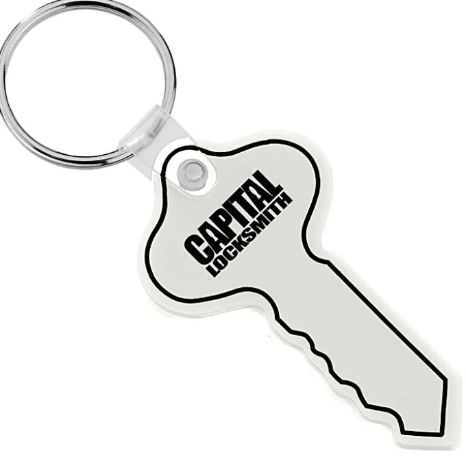Round Head Key Soft Keychain - Opaque