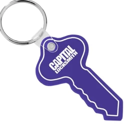 Round Head Key Soft Keychain - Opaque