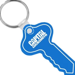 Round Head Key Soft Keychain - Translucent