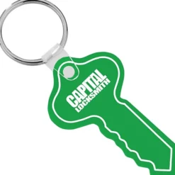 Round Head Key Soft Keychain - Translucent