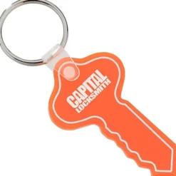 Round Head Key Soft Keychain - Translucent