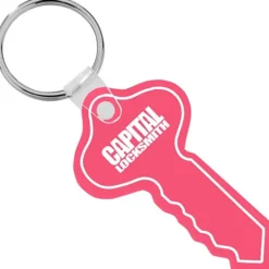Round Head Key Soft Keychain - Translucent