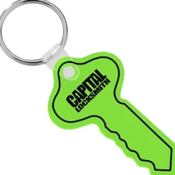 Round Head Key Soft Keychain - Translucent