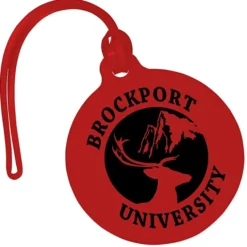 Round Luggage Tag with Tab - Opaque