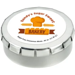 Round Mint Tin with Full Color Dome - 1-3/4 inches