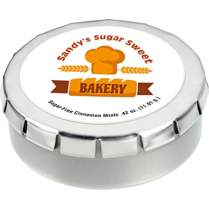 Round Mint Tin with Full Color Dome - 1-3/4 inches