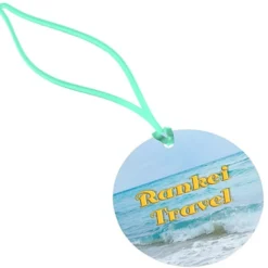 Round POLYspectrum Bag Tag - Translucent
