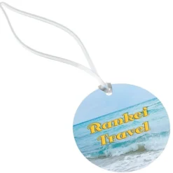Round POLYspectrum Bag Tag - Translucent