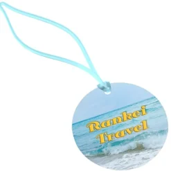 Round POLYspectrum Bag Tag - Translucent
