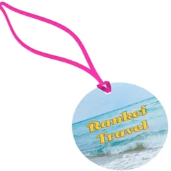 Round POLYspectrum Bag Tag - Translucent