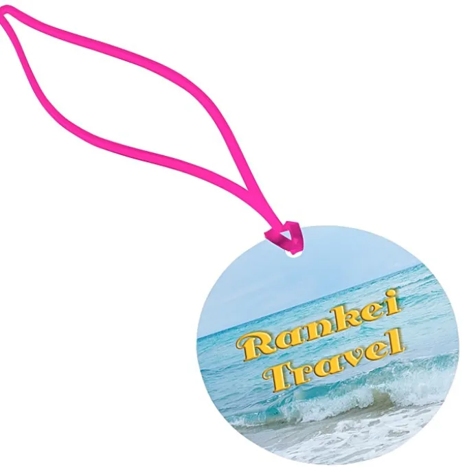Round POLYspectrum Bag Tag - Translucent