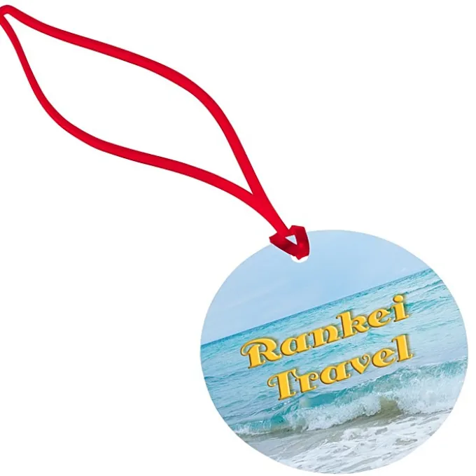 Round POLYspectrum Bag Tag - Translucent