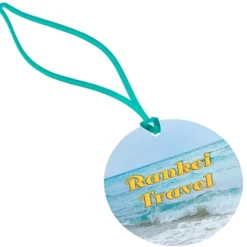 Round POLYspectrum Bag Tag - Translucent