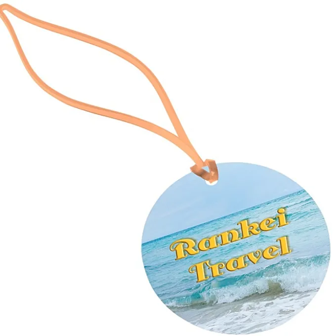 Round POLYspectrum Bag Tag - Translucent