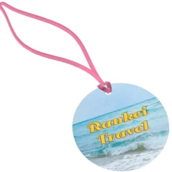 Round POLYspectrum Bag Tag - Translucent