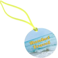 Round POLYspectrum Bag Tag - Translucent