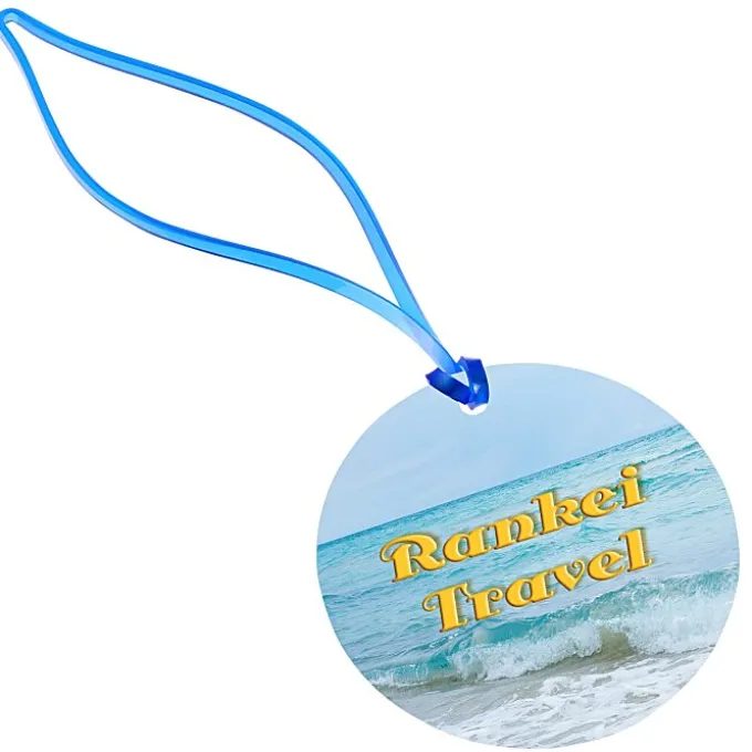 Round POLYspectrum Bag Tag - Translucent