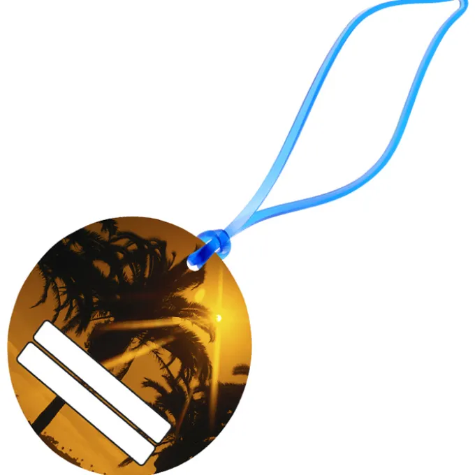 Round POLYspectrum Bag Tag - Translucent