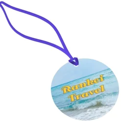 Round POLYspectrum Bag Tag - Translucent