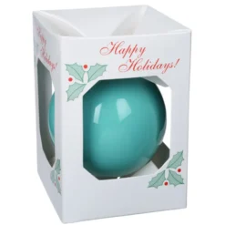 Round Shatterproof Ornament - Snowflake - Happy Holidays
