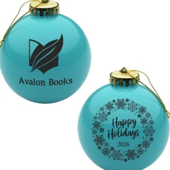 Round Shatterproof Ornament - Snowflake - Happy Holidays