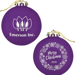 Round Shatterproof Ornament - Snowflake - Merry Christmas