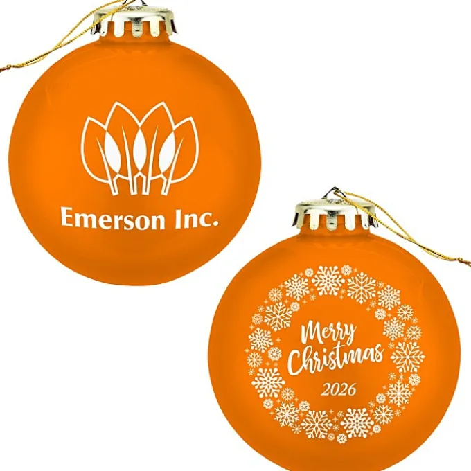 Round Shatterproof Ornament - Snowflake - Merry Christmas