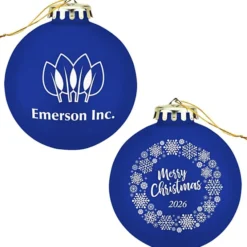Round Shatterproof Ornament - Snowflake - Merry Christmas