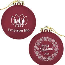 Round Shatterproof Ornament - Snowflake - Merry Christmas