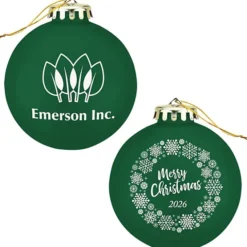 Round Shatterproof Ornament - Snowflake - Merry Christmas
