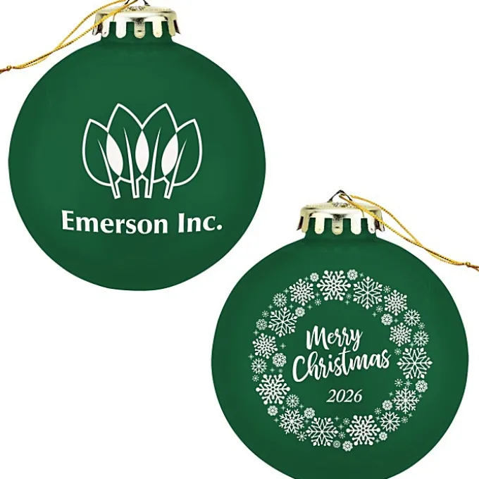 Round Shatterproof Ornament - Snowflake - Merry Christmas
