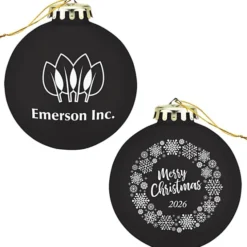 Round Shatterproof Ornament - Snowflake - Merry Christmas