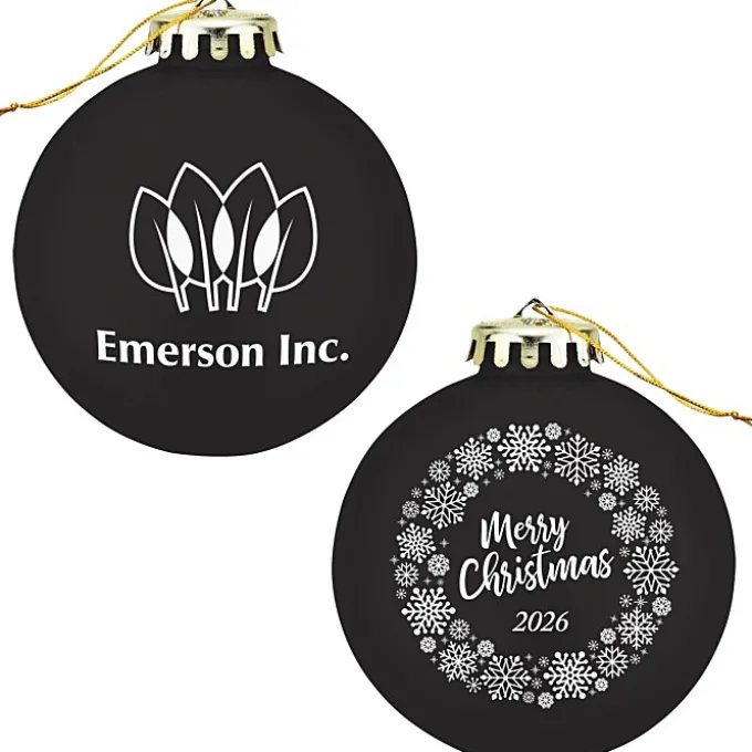 Round Shatterproof Ornament - Snowflake - Merry Christmas