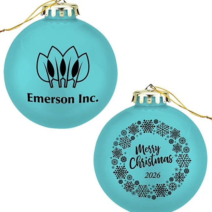 Round Shatterproof Ornament - Snowflake - Merry Christmas
