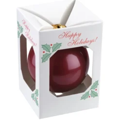 Round Shatterproof Ornament - Snowflake - Merry Christmas