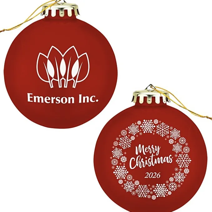Round Shatterproof Ornament - Snowflake - Merry Christmas